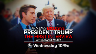David Muir’s “wide-ranging one-on-one interview at the White House” is to air across ABC news shows. (Credit: ABC News)
